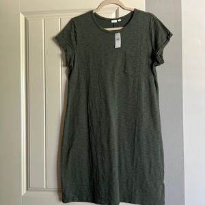 NWT Olive Pocket Tee Dress
